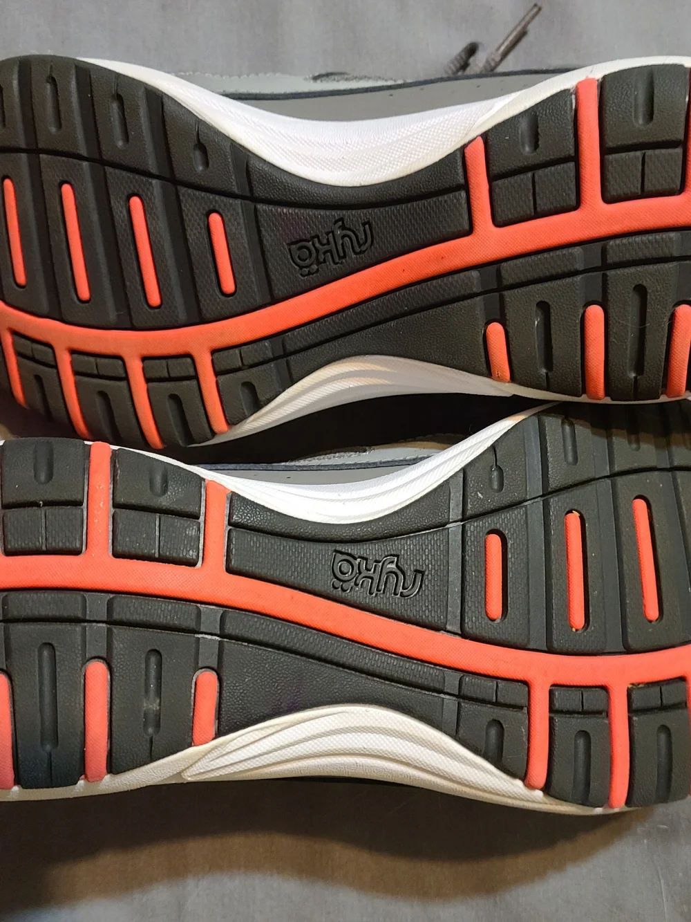 Ryka Gray and Coral Athletic Running Shoes